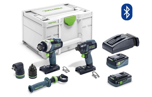 TID/TPC 18V 2 Piece Impact Driver and 4 Speed Hammer Festool Drill 4.0/5.2Ah Set in Systainer