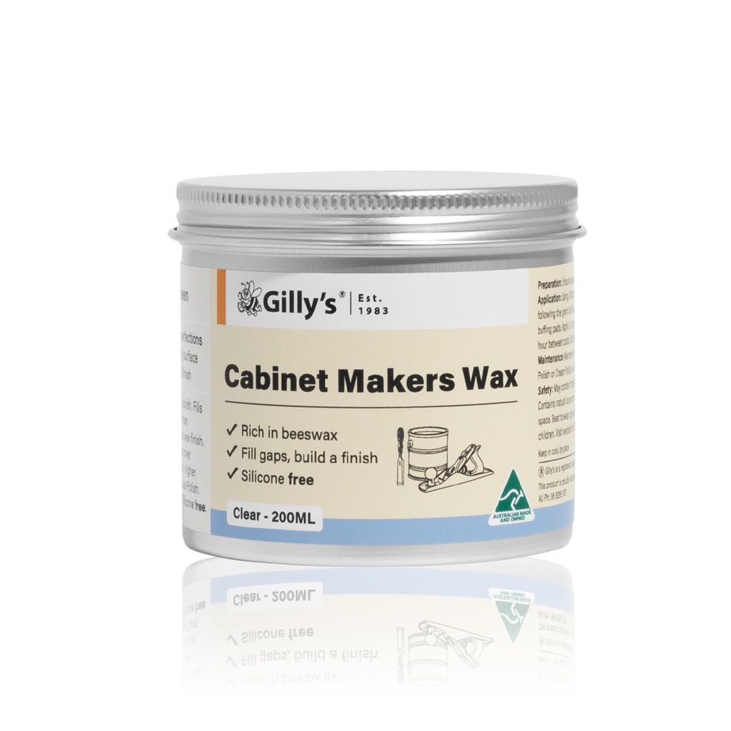 Gilly’s Cabinet Makers Wax - 200ML Clear