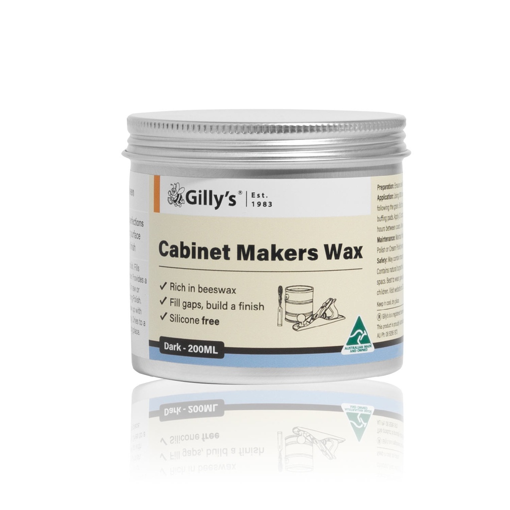 Gilly’s Cabinet Makers Wax - 200ML Dark