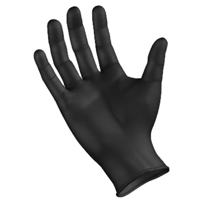 Extra Large Black Nitrile Gloves 100pk