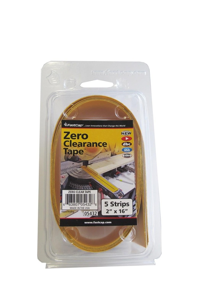 Zero Clearance Tape Yellow 51x405mm Pk 5