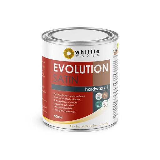 [WW-SATIN-500ML] Whittle Waxes Evolution Hard Wax Oil Satin 500ml
