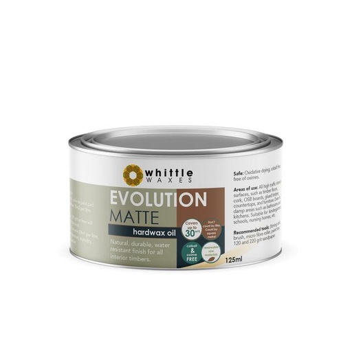 [WW-MATT-125ML] Whittle Waxes Evolution Hard Wax Oil Matt 125ml