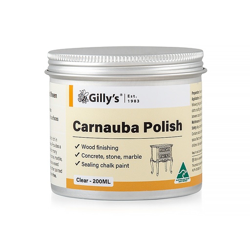 [GS-CARN200MLCL] Gilly’s Carnauba Polish - 200ML Clear