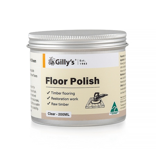 [GS-FP200MLCL] Gilly’s Floor Polish - 200ML Clear