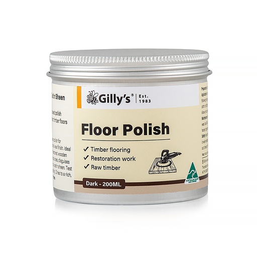 [GS-FP200MLDK] Gilly’s Floor Polish - 200ML Dark